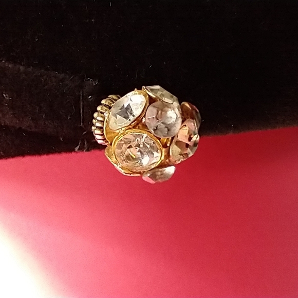 Authentic Vintage Velour Rhinestone Cotillion French Hat - Picture 5 of 7